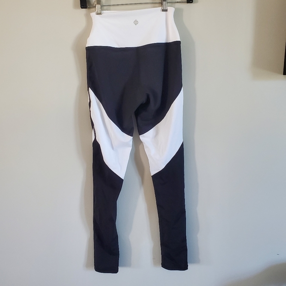 Nova Sport leggings NEW black and white sz XS color block - Picture 5 of 11